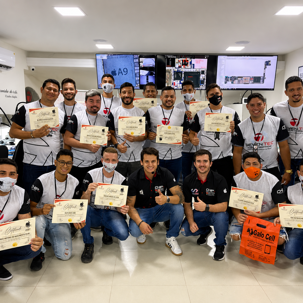 Alunos formados Seven Tec 4