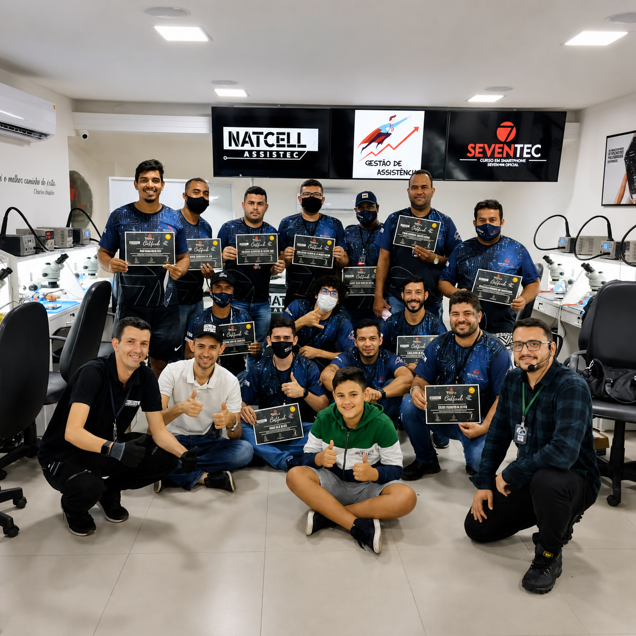 Alunos formados Seven Tec 6