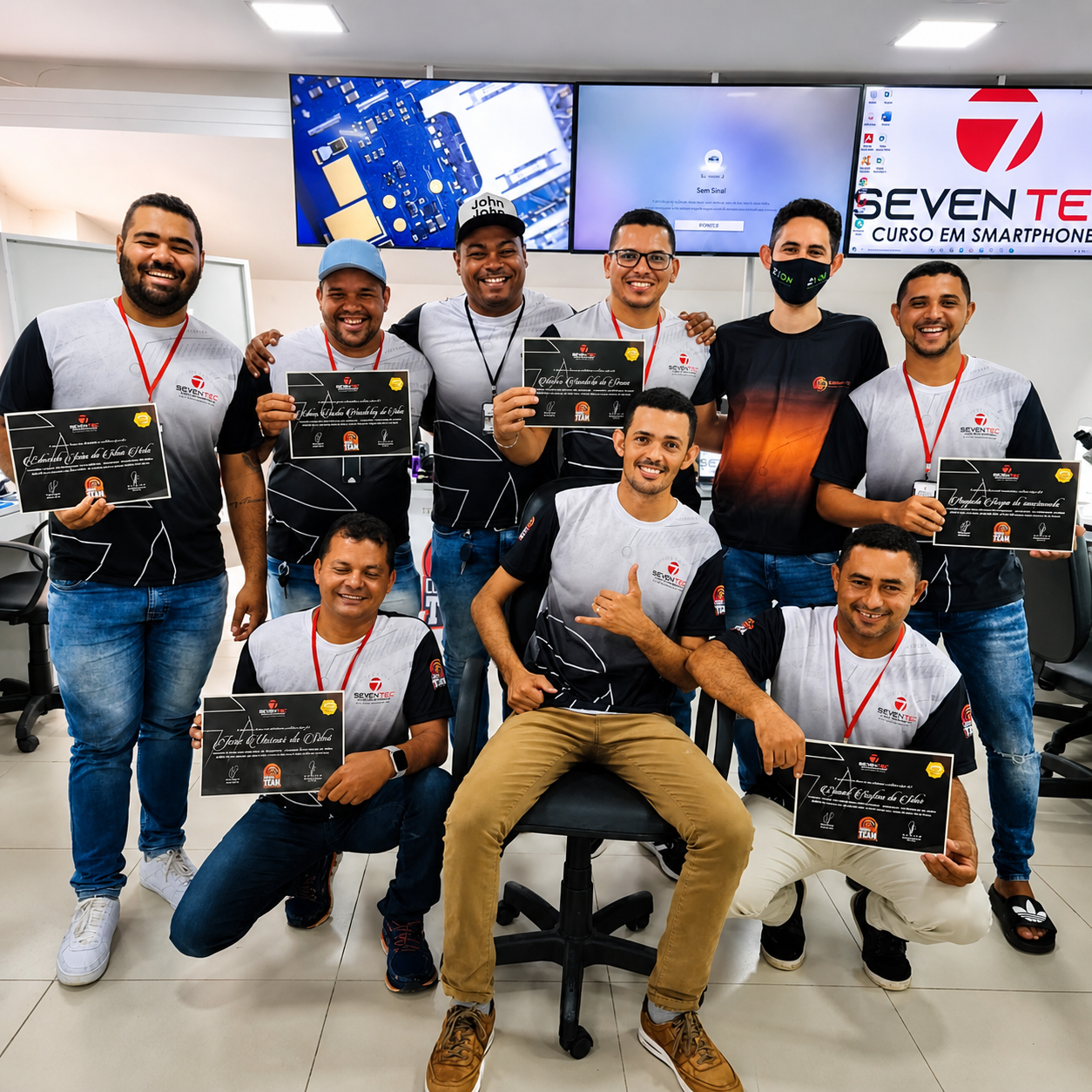 Alunos formados Seven Tec 7