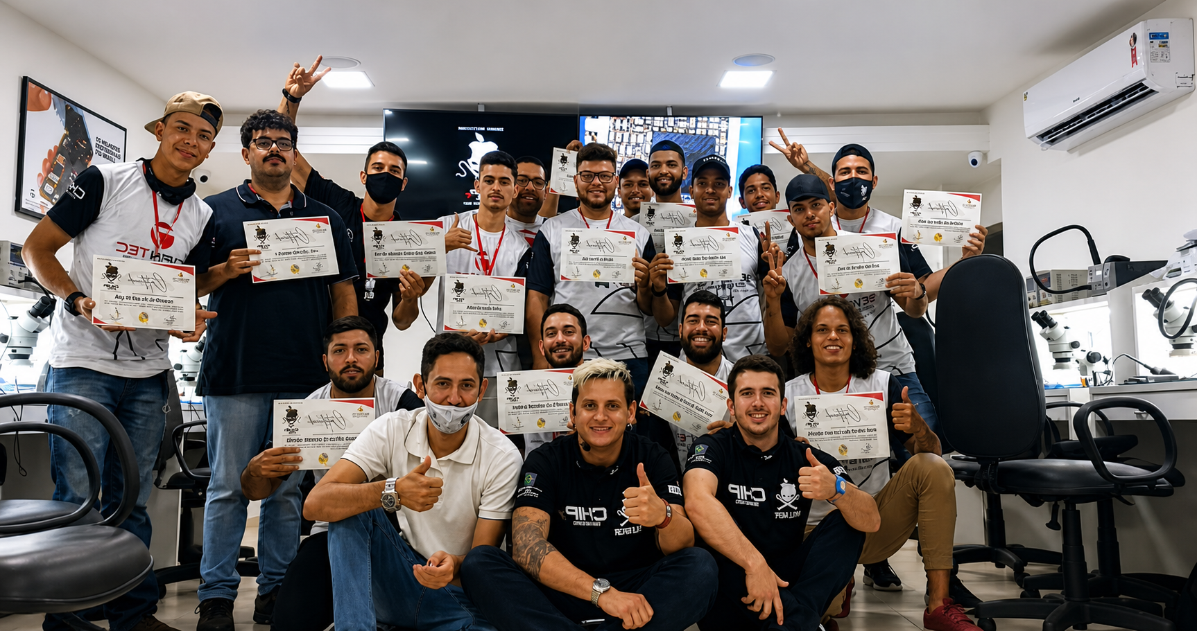 Alunos formados Seven Tec 10